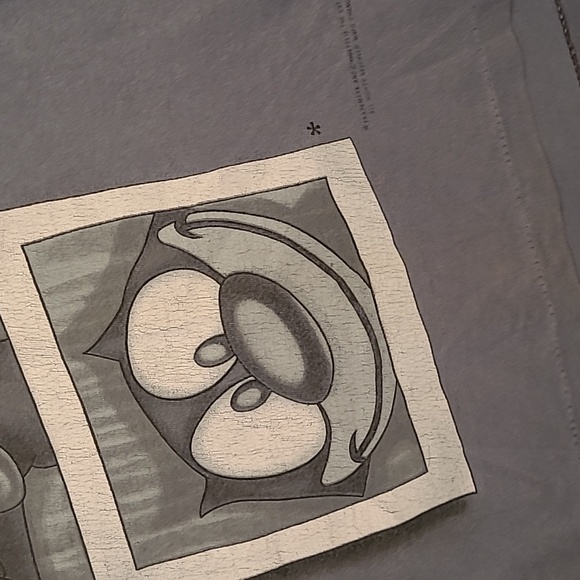 FELIX The Cat Photobooth Changes Cotton USA Blue Grey T Shirt‎ Mens XL VTG 90s - Picture 4 of 11